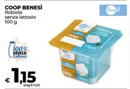 Coop COOP BENESÌ Robiola senza lattosio offerta