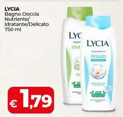 Coop LYCIA Bagno Doccia Nutriente/Idratante/Delicato 750 ml offerta
