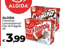 Coop ALGIDA Cremino/Lemonissimo/Fior di Fragola x8 offerta