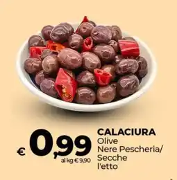 Coop CALACIURA Olive Nere Pescheria/Secche l'etto offerta