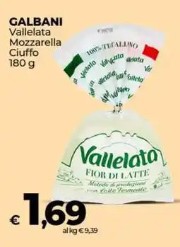 Coop GALBANI Vallelata Mozzarella Ciuffo 180 g offerta