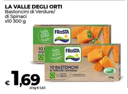 Coop LA VALLE DEGLI ORTI Bastoncini di Verdure/di Spinaci offerta