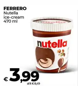 Coop FERRERO Nutella ice-cream offerta