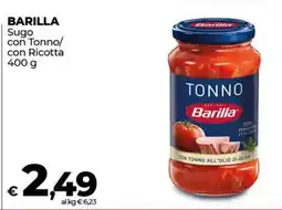Coop BARILLA Sugo con Tonno/con Ricotta offerta
