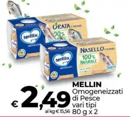 Coop Mellin Omogeneizzati di pesce vari tipi offerta