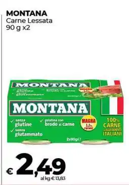 Coop MONTANA Carne Lessata offerta