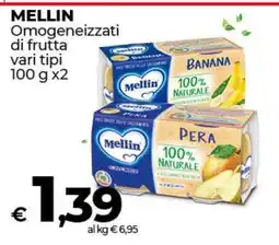 Coop Mellin Omogeneizzati di frutta vari tipi offerta