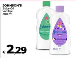 Coop Johnson's Baby Oil offerta
