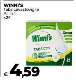 Coop WINNI'S Tabs Lavastoviglie All in 1 x24 offerta