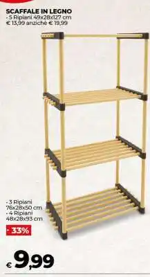 Coop SCAFFALE IN LEGNO offerta