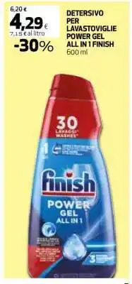 Coop Detersivo per Lavastoviglie Power Gel All in 1 Finish offerta