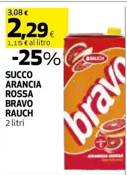 Coop SUCCO ARANCIA ROSSA BRAVO RAUCH offerta