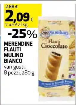 Coop Merendine Flauti Mulino Bianco offerta