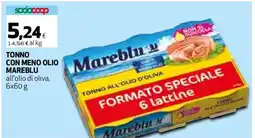 Coop TONNO CON MENO OLIO MAREBLU offerta