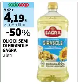Coop Olio di Semi di Girasole Sagra offerta