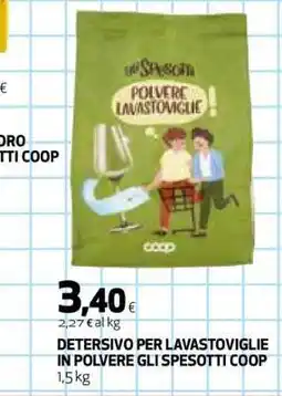 Coop DETERSIVO PER LAVASTOVIGLIE IN POLVERE GLI SPESOTTI COOP offerta