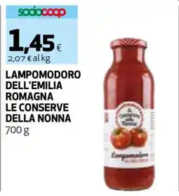 Coop LAMPOMODORO DELL'EMILIA ROMAGNA LE CONSERVE DELLA NONNA offerta