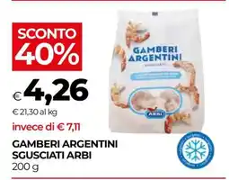 Coop GAMBERI ARGENTINI SGUSCIATI ARBI offerta