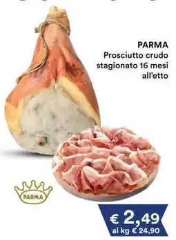 Coop PARMA PROSCIUTTO CRUDO STAGIONATO 16 MESI ALL’ETTO offerta