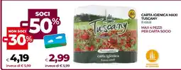Coop Carta Igienica Maxi Tuscany offerta
