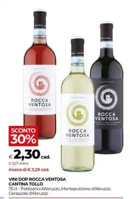 Coop VINI DOP ROCCA VENTOSA CANTINA TOLLO offerta