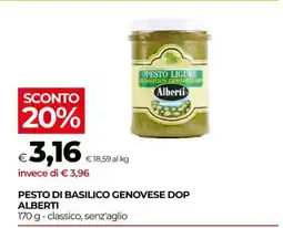 Coop Pesto di Basilico Genovese DOP Alberti offerta