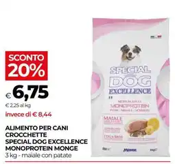 Coop ALIMENTO PER CANI CROCCHETTE SPECIAL DOG EXCELLENCE MONOPROTEIN MONGE offerta