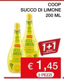 Coop COOP SUCCO DI LIMONE 200 ML offerta