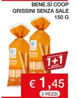 Coop BENE.SÌ COOP GRISSINI SENZA SALE offerta