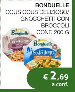 Coop BONDUELLE COUS COUS DELIZIOSO/GNOCCHETTI CON BROCCOLI offerta
