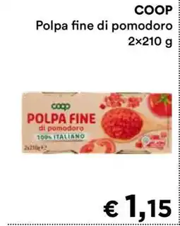 Coop COOP Polpa fine di pomodoro offerta
