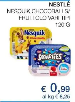 Coop NESTLÉ NESQUIK CHOCOBALLS/FRUTTOLO VARI TIPI offerta