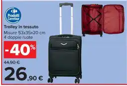 Carrefour Trolley in tessuto offerta