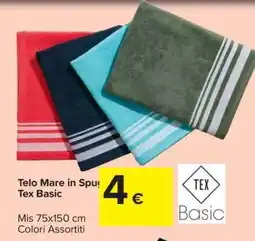 Carrefour Telo Mare in Spugna Tex Basic offerta