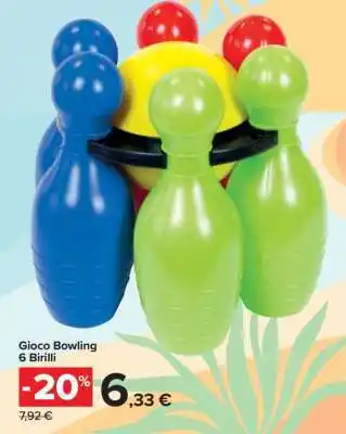 Carrefour Gioco Bowling 6 Birilli offerta