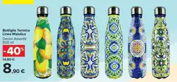 Carrefour Bottiglia Termica Linea Maiolica offerta