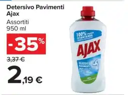 Carrefour Detersivo Pavimenti Ajax offerta