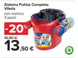 Carrefour Sistema Pulizia Completo Vileda offerta