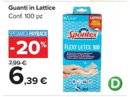 Carrefour GUANTI IN LATTICE offerta