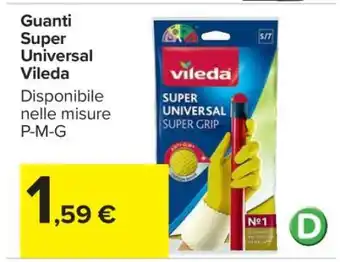 Carrefour Guanti Super Universal Vileda offerta