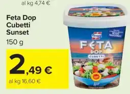 Carrefour Feta Dop Cubetti Sunset offerta