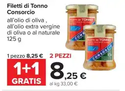 Carrefour FILETTI DI TONNO CONSORCIO offerta