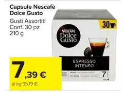 Carrefour Capsule Nescafé Dolce Gusto offerta