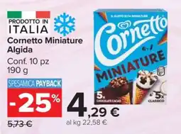 Carrefour Cornetto miniature ALGIDA offerta