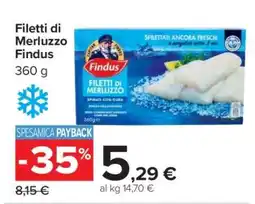 Carrefour Filetti di Merluzzo Findus offerta