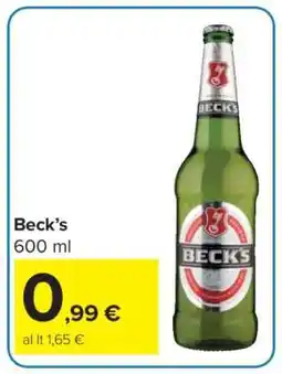 Carrefour BECK'S offerta