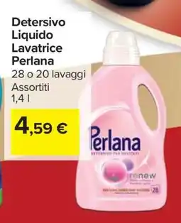 Carrefour Detersivo Liquido Lavatrice Perlana offerta