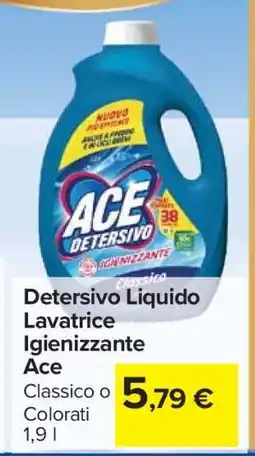 Carrefour Detersivo Liquido Lavatrice Igienizzante Ace offerta