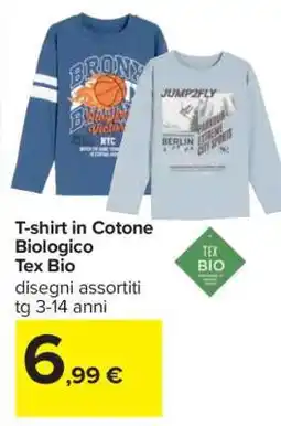Carrefour T-shirt in Cotone Biologico offerta