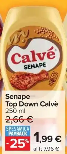 Carrefour Senape Top Down Calvè offerta